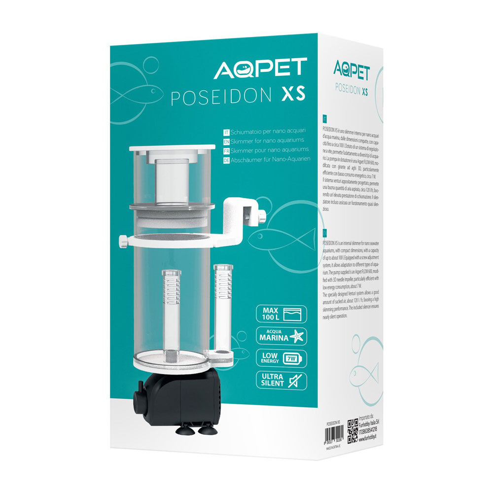 Aqpet Poseidon XS Mini Skimmer Schiumatoio fino a 100 litri