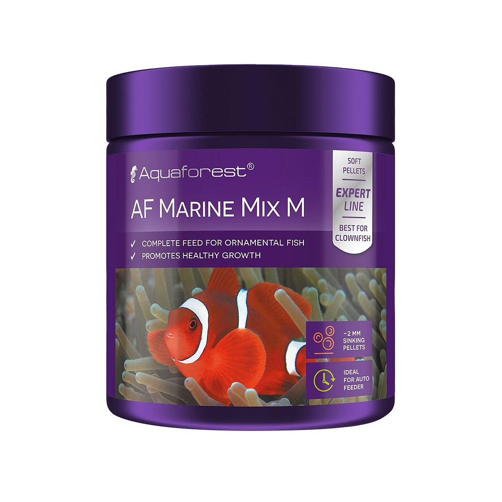 Aquaforest Marine Mix M Alimento granulare affondante 2mm per pesci marini 120g
