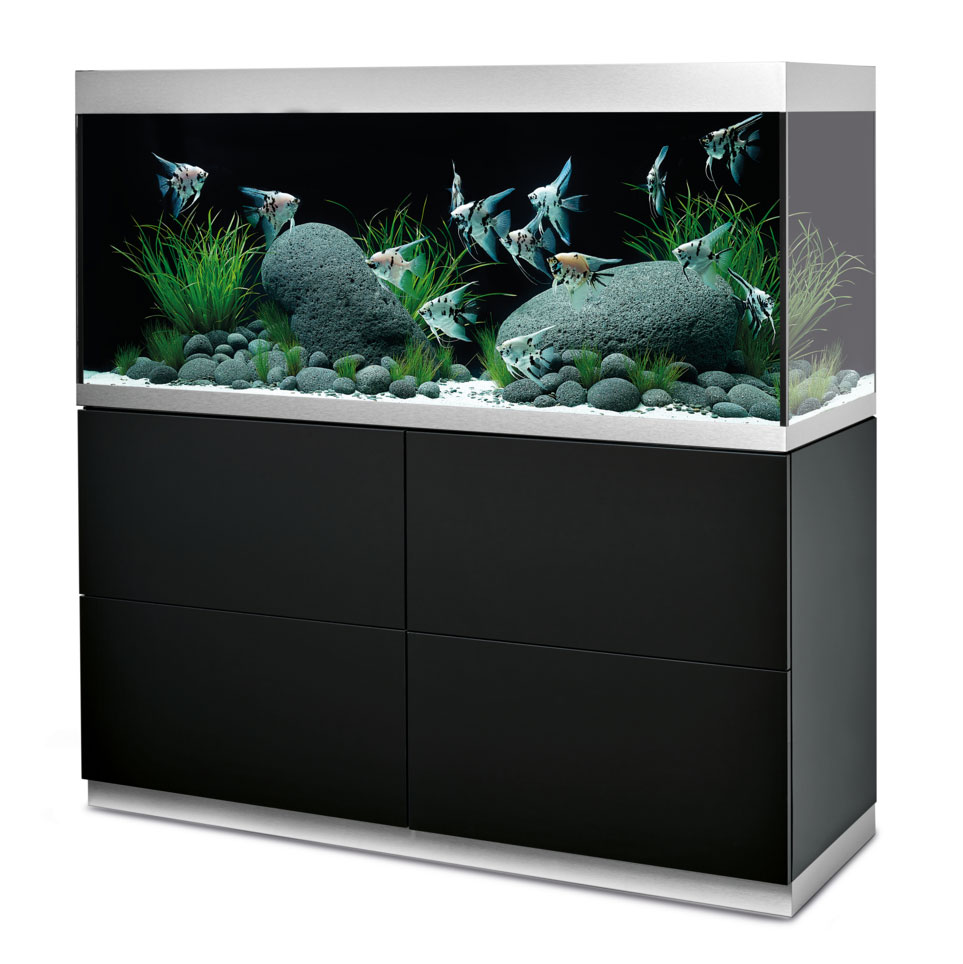 Oase HighLine Optiwhite 400 Acquario e Supporto Nero 413 litri