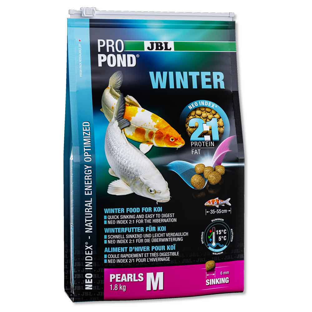 Jbl ProPond Winter Pearls M Mangime invernale per Carpe Koi 3000ml 1,8kg
