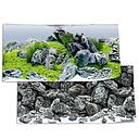 Juwel Sfondo Poster 4 esterno double face XL AquaScape piante/rocce 120X60cm e 150x60cm