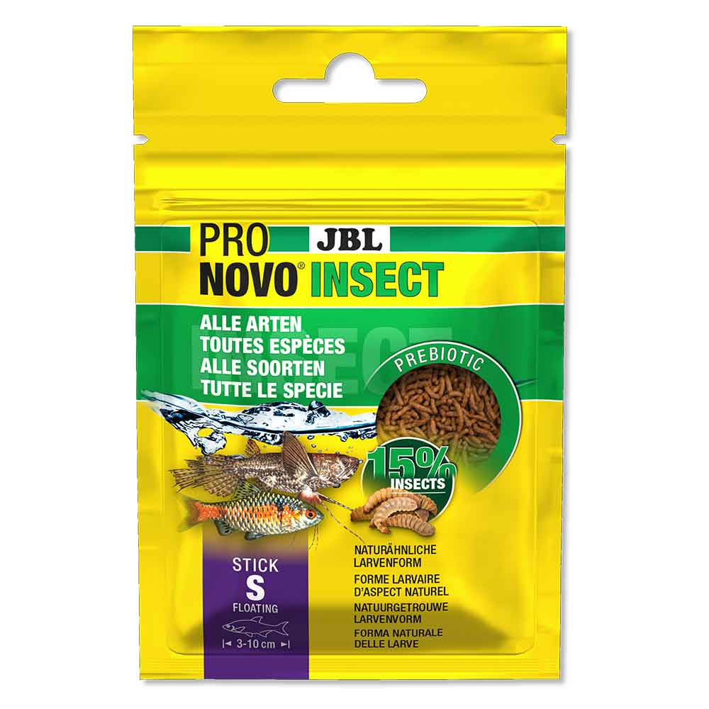 Jbl ProNovo Insect Stick S Bastoncini con Insetti e Prebiotici 20ml 10gr