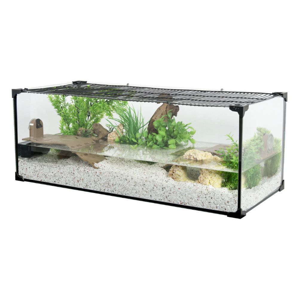 Zolux Karapas Aqua 100 Pro Nera Tartarughiera 69 Litri 100,5x40,5x30,5h cm