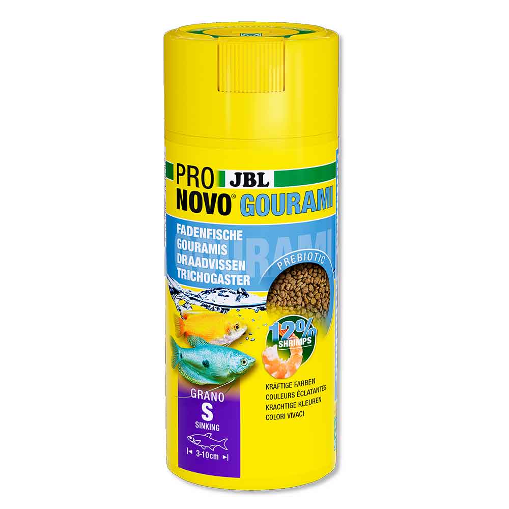 Jbl ProNovo Gourami Grano S Granulare con Shrimps e Prebiotici 250ml 115gr
