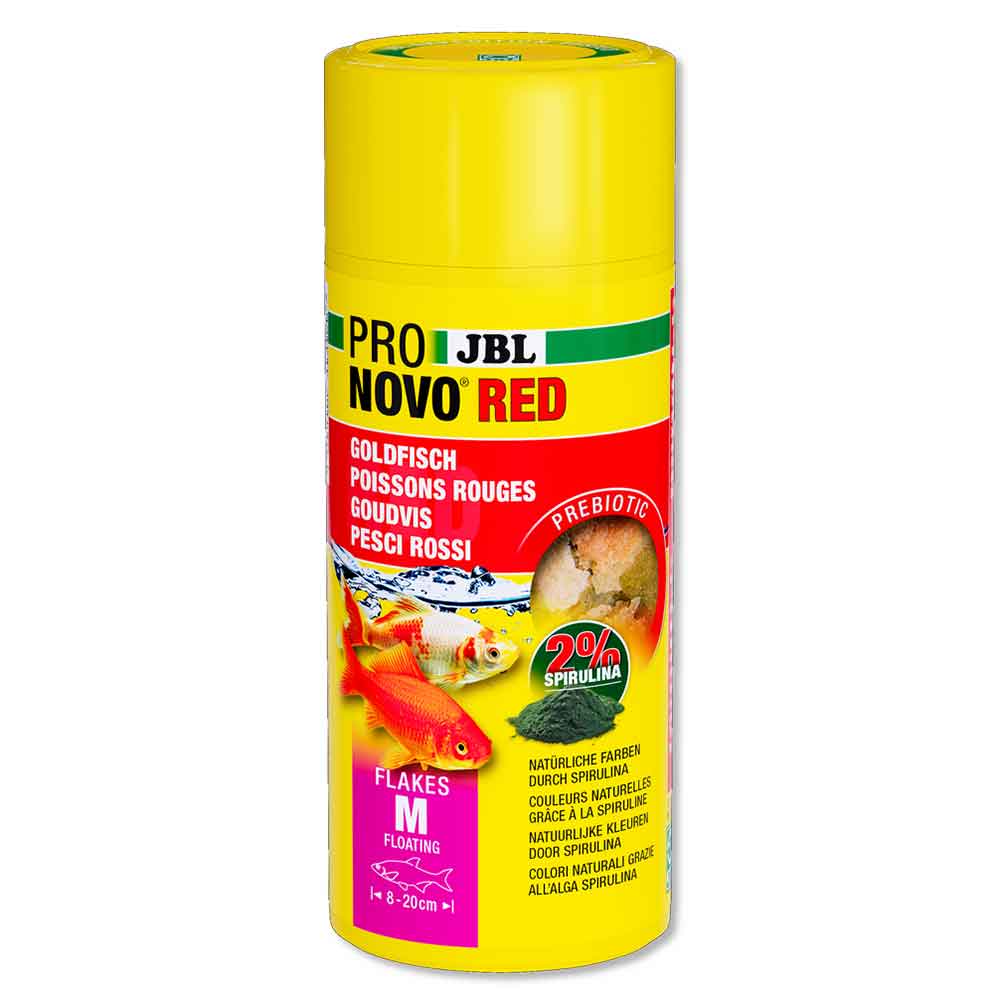 Jbl ProNovo Red Flakes M Scaglie con Spirulina e Prebiotici 250ml 45gr