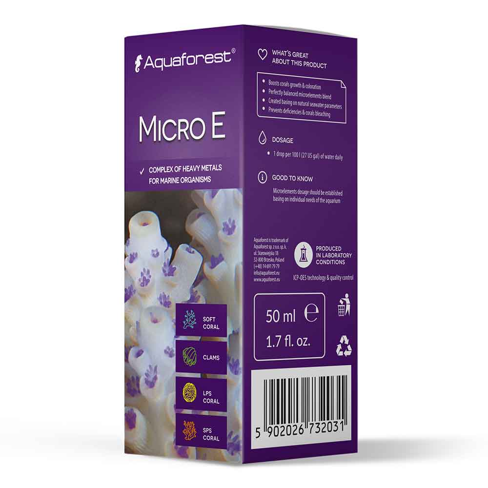 Aquaforest Micro E Integratore di Metalli pesanti 50ml