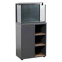 Zolux Acquario Aqua IdroMax Grigio 72 Completo con Supporto 63x35x127h cm