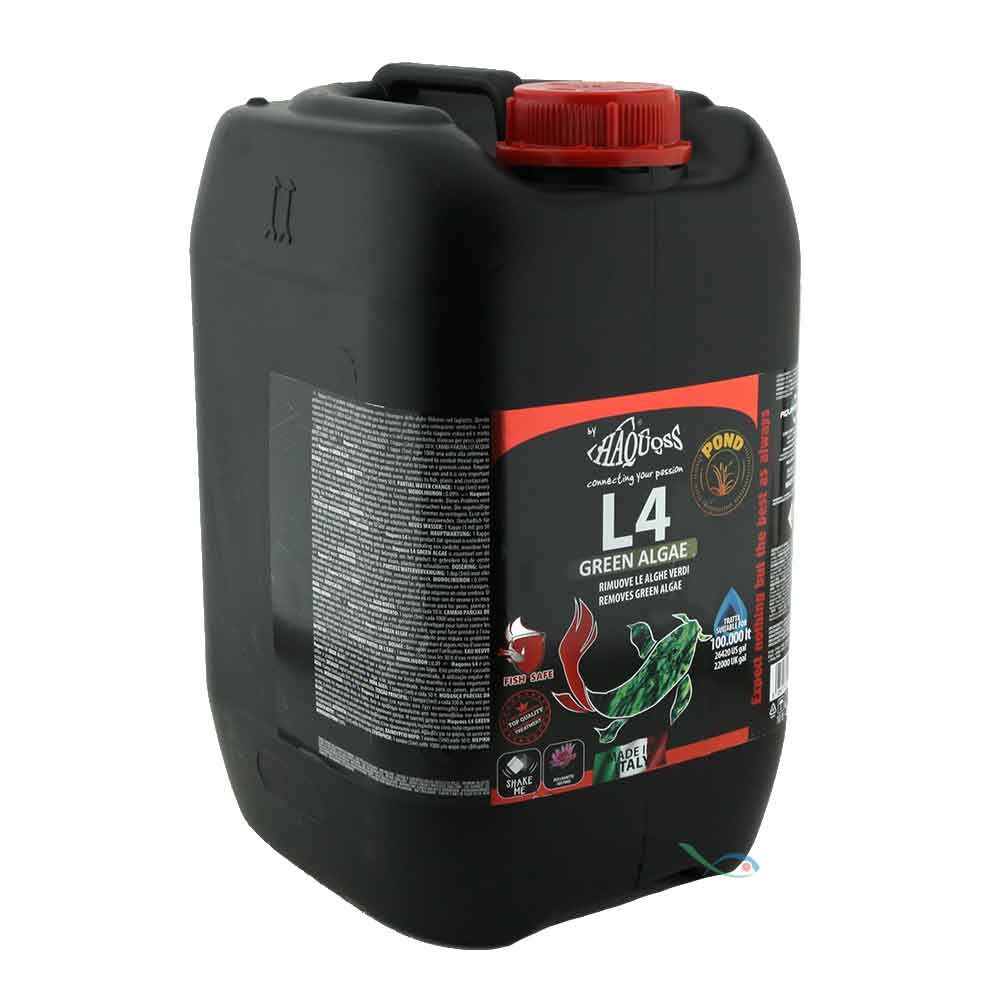Haquoss L4 Pond Green Algae Antialghe Laghetto 10 Litri per 100.000Lt