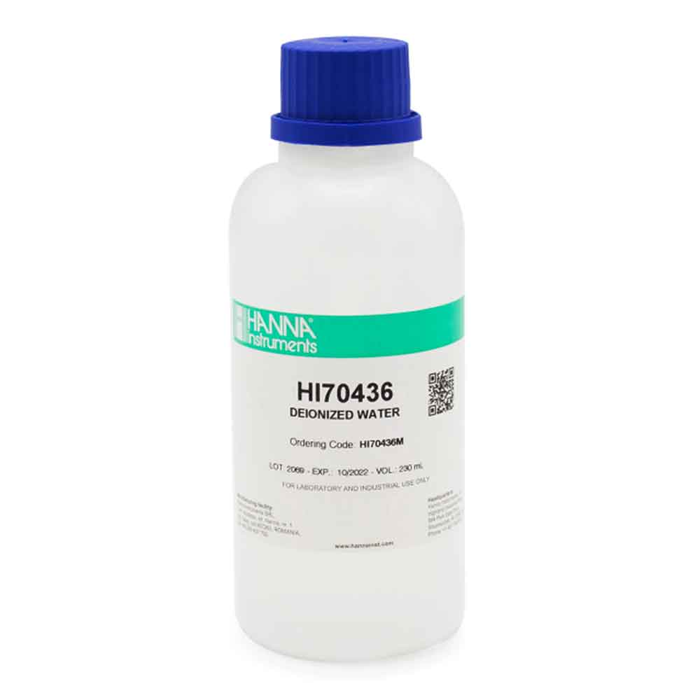 Hanna Instruments HI70436 Deionized Water Acqua Deionizzata 230ml