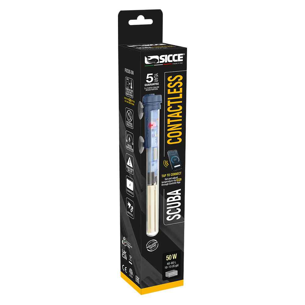 Sicce Scuba Contactless Riscaldatore Wireless NFC 50W