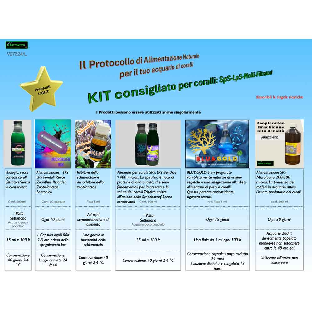 Planctontech Protocollo Alimentazione Naturale Coralli Sps Lps