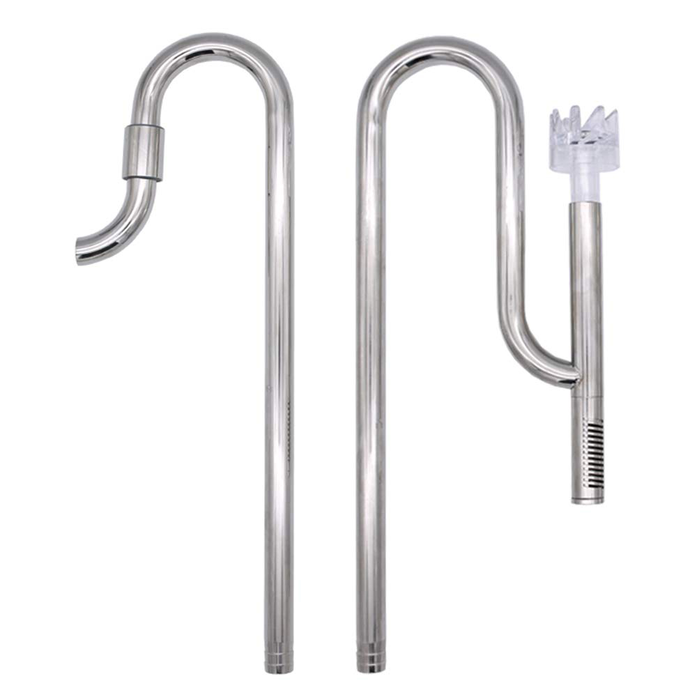 Blau Aquaristic Stainless Steel Pipes In- Out 16/22 per Filtri esterni in acciaio