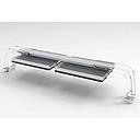 Gnc Bridge 2 Supporto per 2 Plafoniere BluRay per Vasche da 121 a 168cm