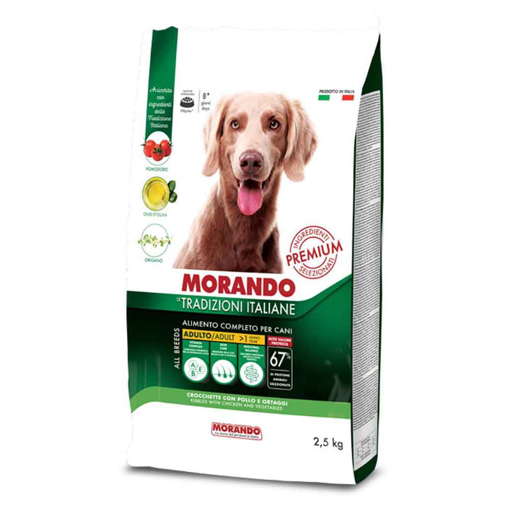 Morando Premium Crocchette Adulto per Cane con Pollo e Ortaggi 13mm 2,5Kg