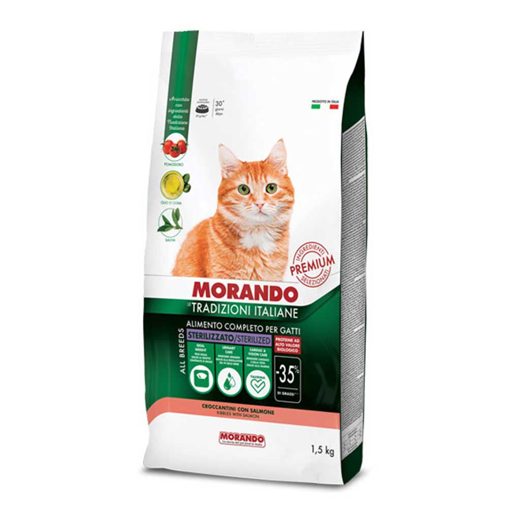 Morando Premium Croccantini Sterilizzato per Gatto con Salmone 1,5Kg