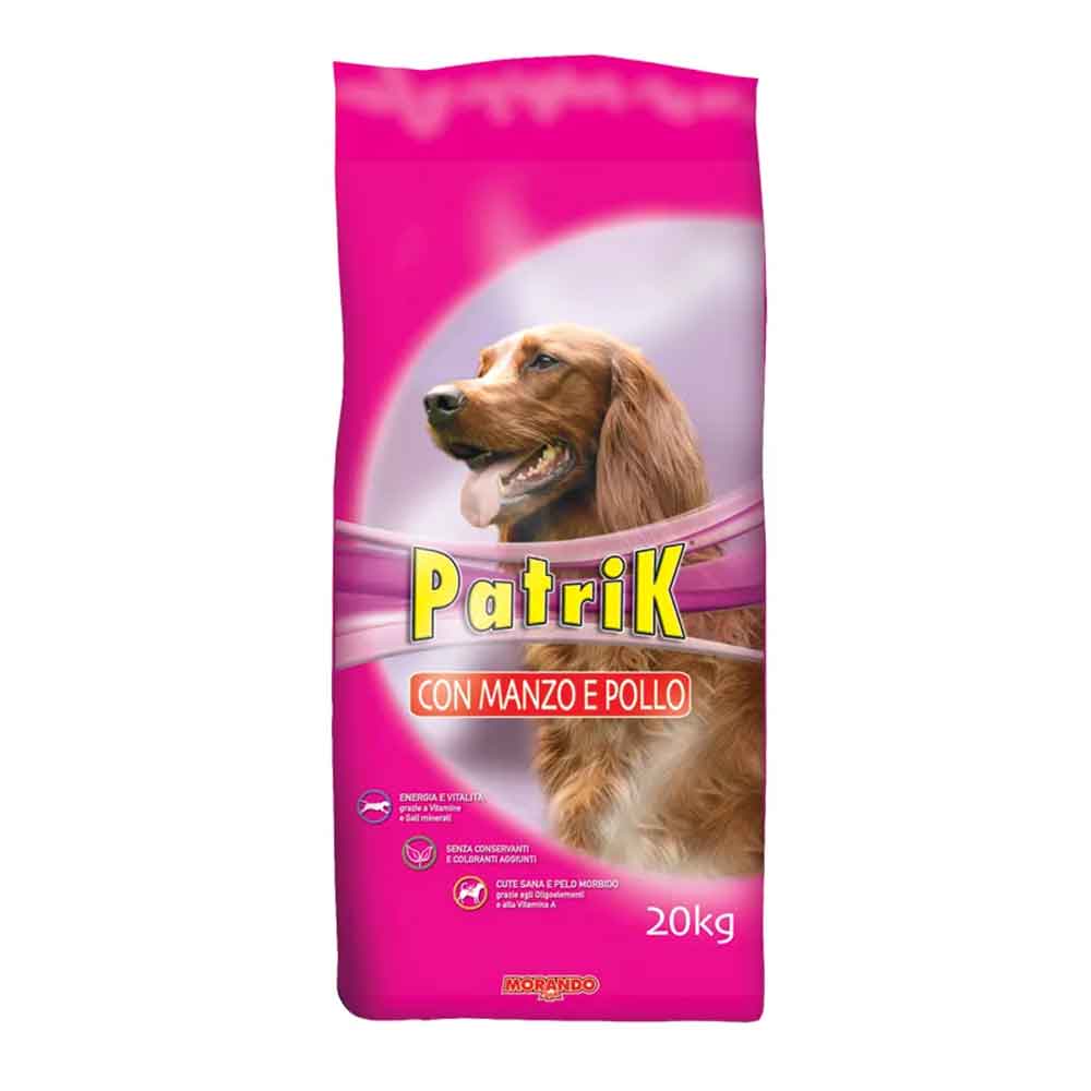 Morando Patrik Crocchette con Manzo e Pollo per cane adulti 20Kg