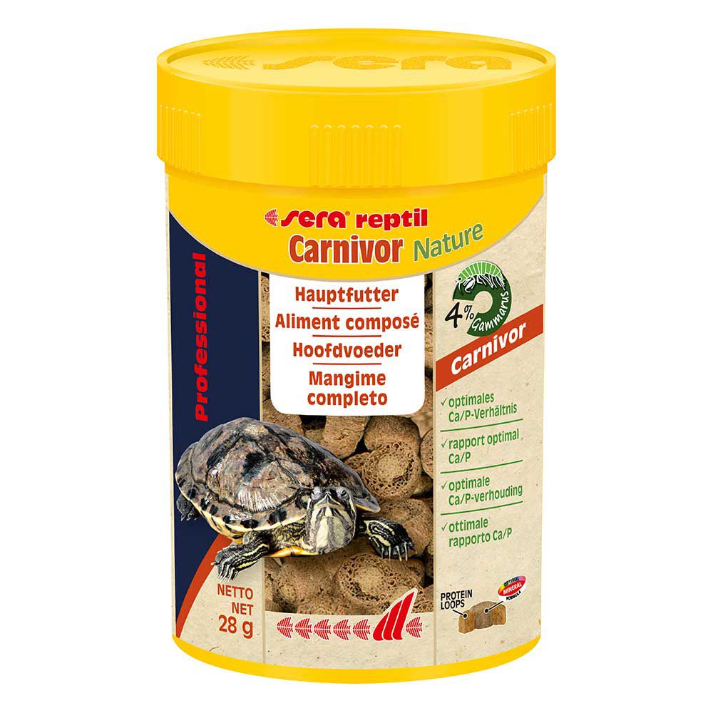 Sera Professional Reptil Carnivor Nature per Tartarughe d'acqua 100ml 28g