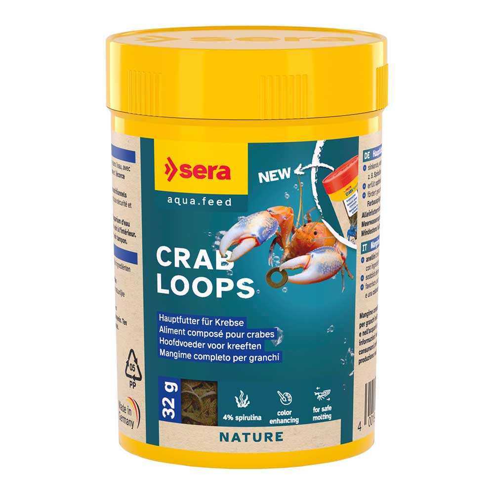 Sera Crab Loops Nature Mangime per Granchi e Crostacei 100ml 35gr