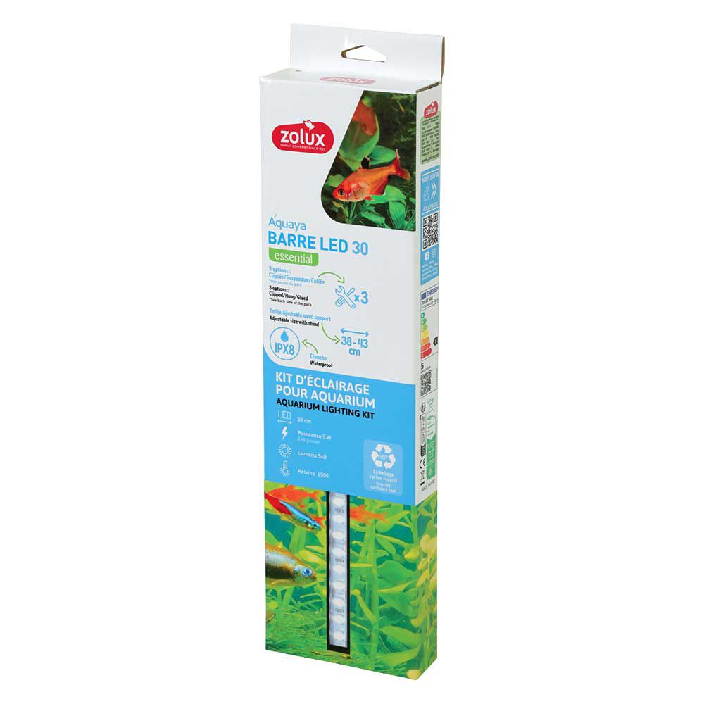 Zolux Aquaya Barre Led 30 Essential Lampada Led 5W 38-43cm