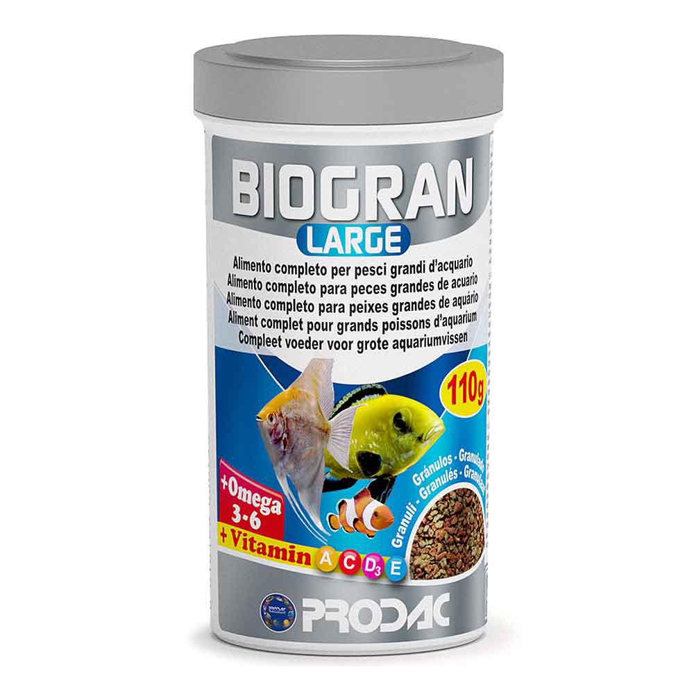 Prodac Biogran Large Mangime granulare per pesci taglia media 250ml 110gr
