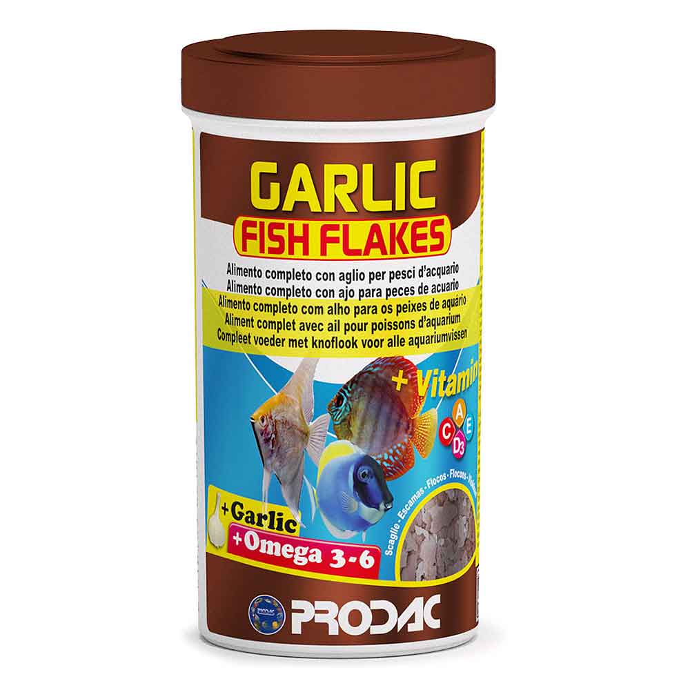 Prodac Garlic Fish Flakes Mangime in scaglie con aglio 250ml 50gr