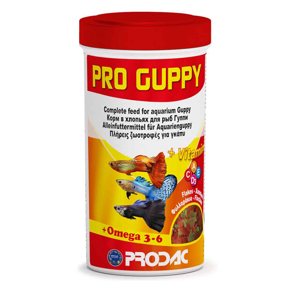 Prodac Pro Guppy Mangime in scaglie 250ml 50g