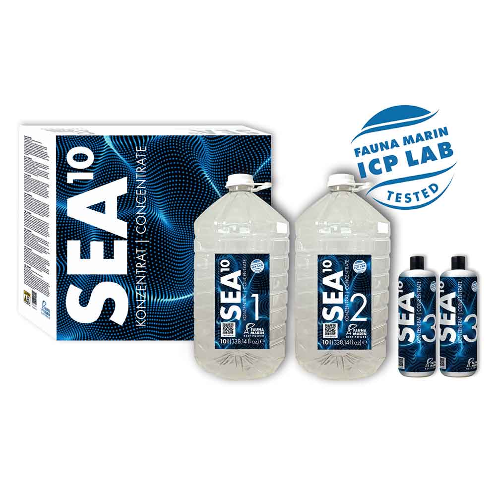 Fauna Marin SEA10 Concentrate 2x10 Litri + 2x1 Litri Acqua pronta concentrata da diluire per 200 Litri