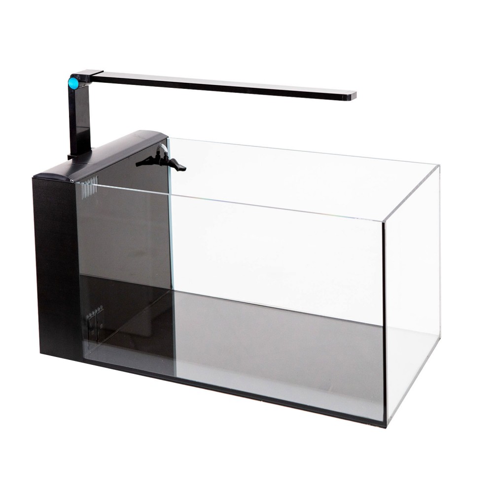 Aqpet Aqua 60 Rear Nero Acquario Vetro Extrachiaro 60x30x30h cm 54L