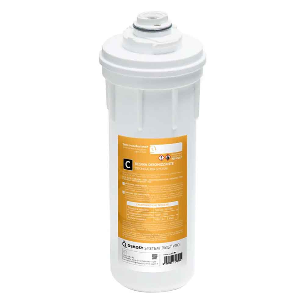 Aqpet Ricambio Cartuccia Resina Deionizzante Impianto Osmosi a Sgancio Rapido Twist Pro C