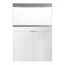 Aqpet Acquario Riverium Plus 290L Vetro Extrachiaro con Supporto Bianco 90X50X55h cm