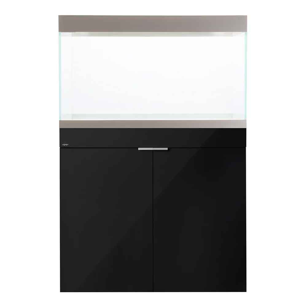 Aqpet Acquario Riverium Plus 290L Vetro Extrachiaro con Supporto Nero 90X50X55h cm
