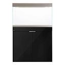 Aqpet Acquario Riverium Plus 290L Vetro Extrachiaro con Supporto Nero 90X50X55h cm