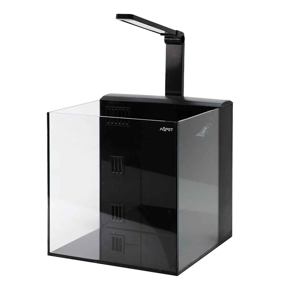 Aqpet Kubic 50 Rear Nero Acquario Vetro Extrachiaro 50x50x50h cm 125L