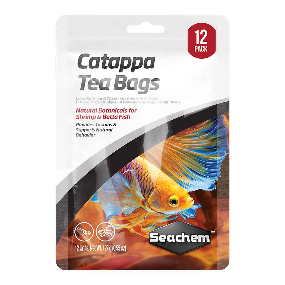 Seachem Catappa Tea Bags Tropicalizzante per Gamberetti e Betta 12pz