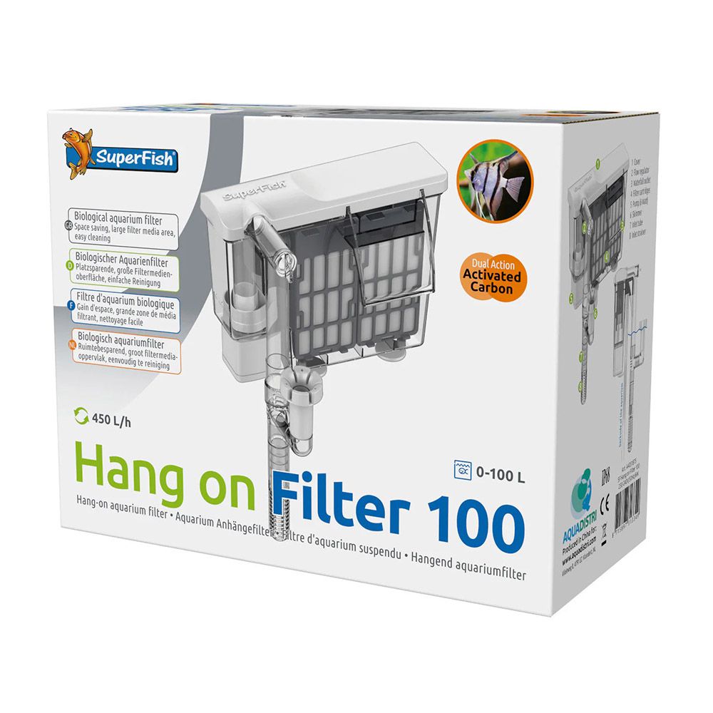 Superfish Hang on Filter 100 Filtro appeso fino a 100 litri