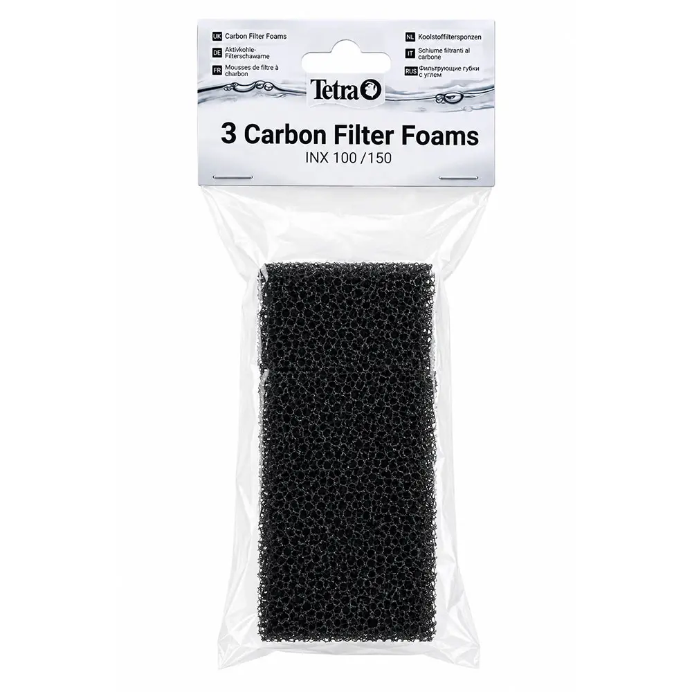 Tetra INX 100/150 Carbon Filter Foams – Spugne Filtranti al Carbone 3 pz