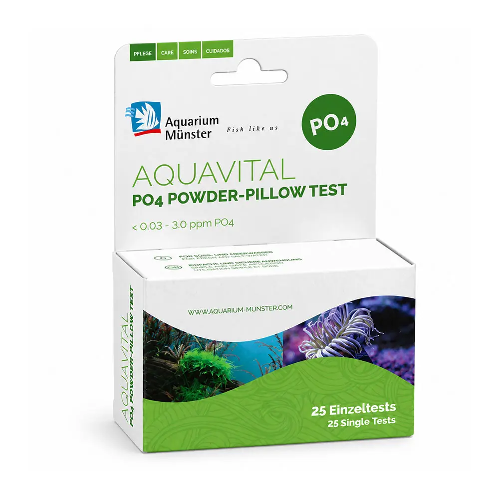 Aquarium Munster Aquavital PO4 Powder-Pillow Test Acqua dolce e marino