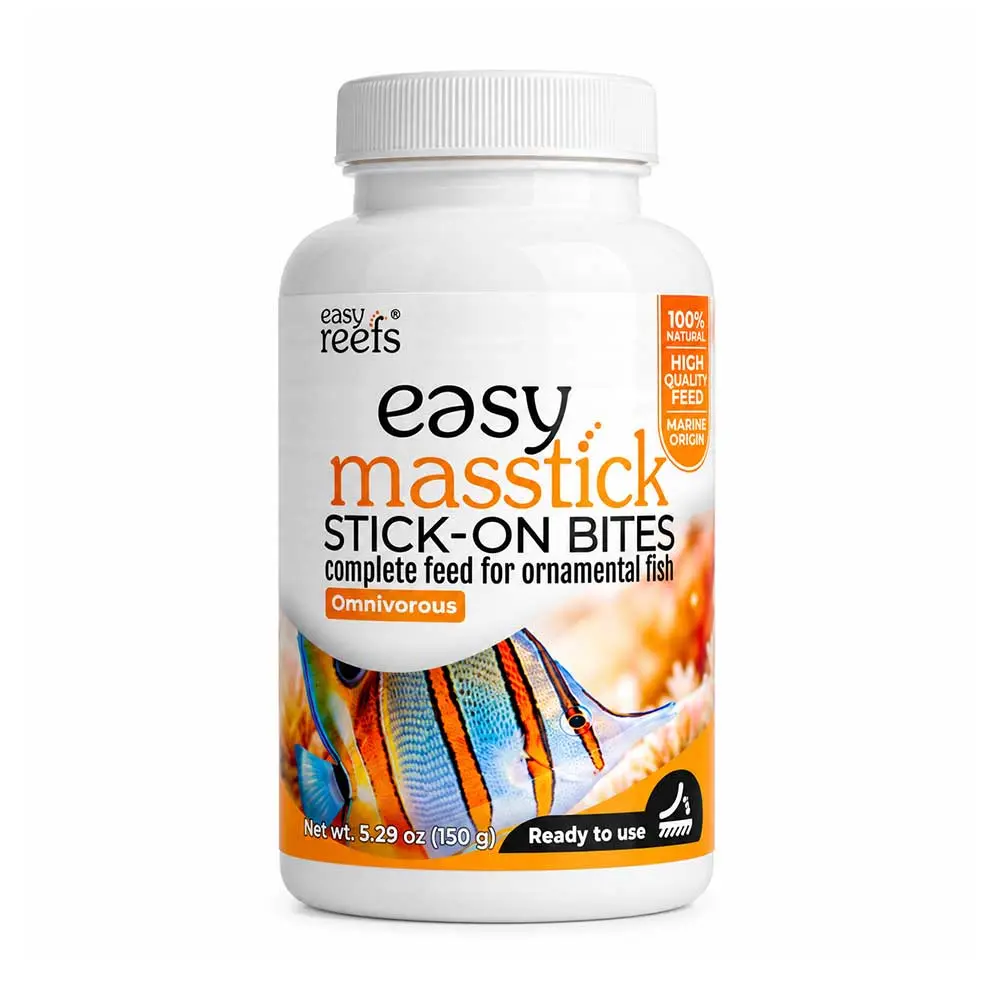 Easy Reefs Easy Masstick Omnivorous Mangime Completo Adesivo pronto all'uso per Pesci d'acquario 150 g