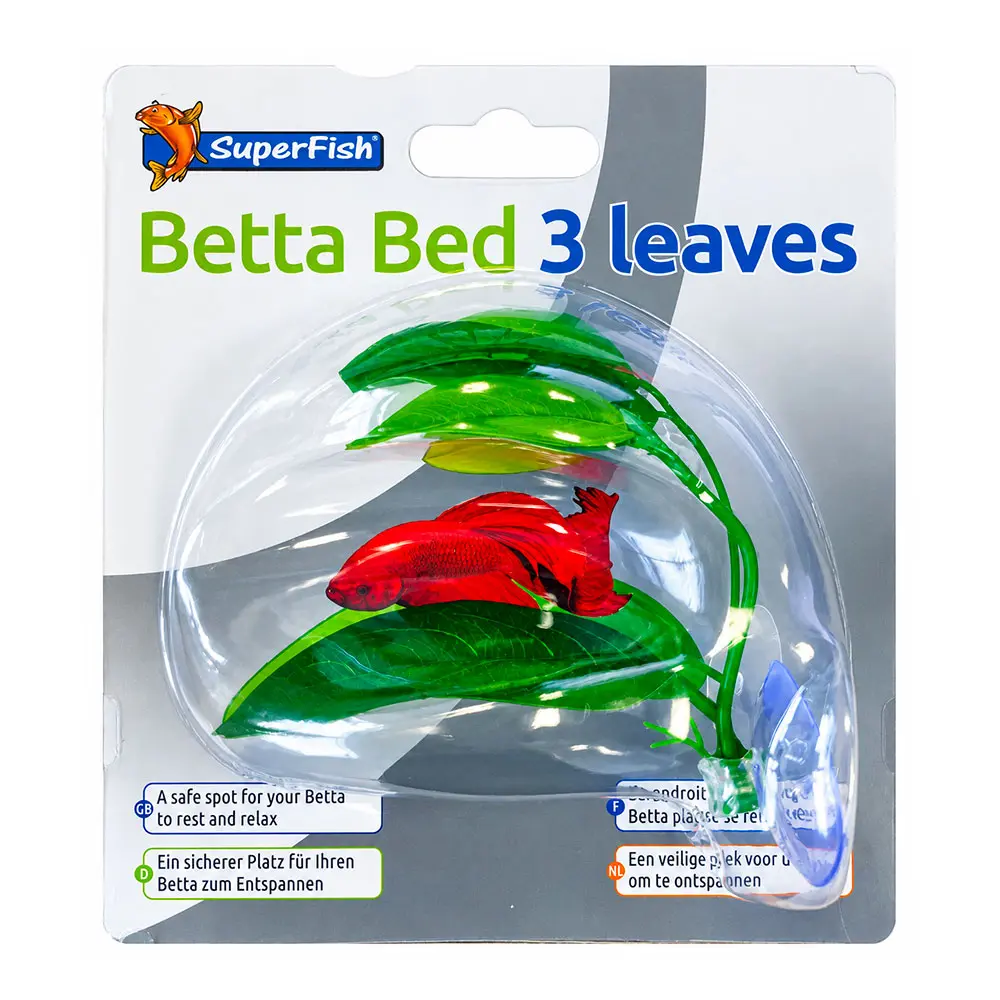 Superfish Betta Bed 3 Leaves Amaca a 3 Foglie per Pesce Betta