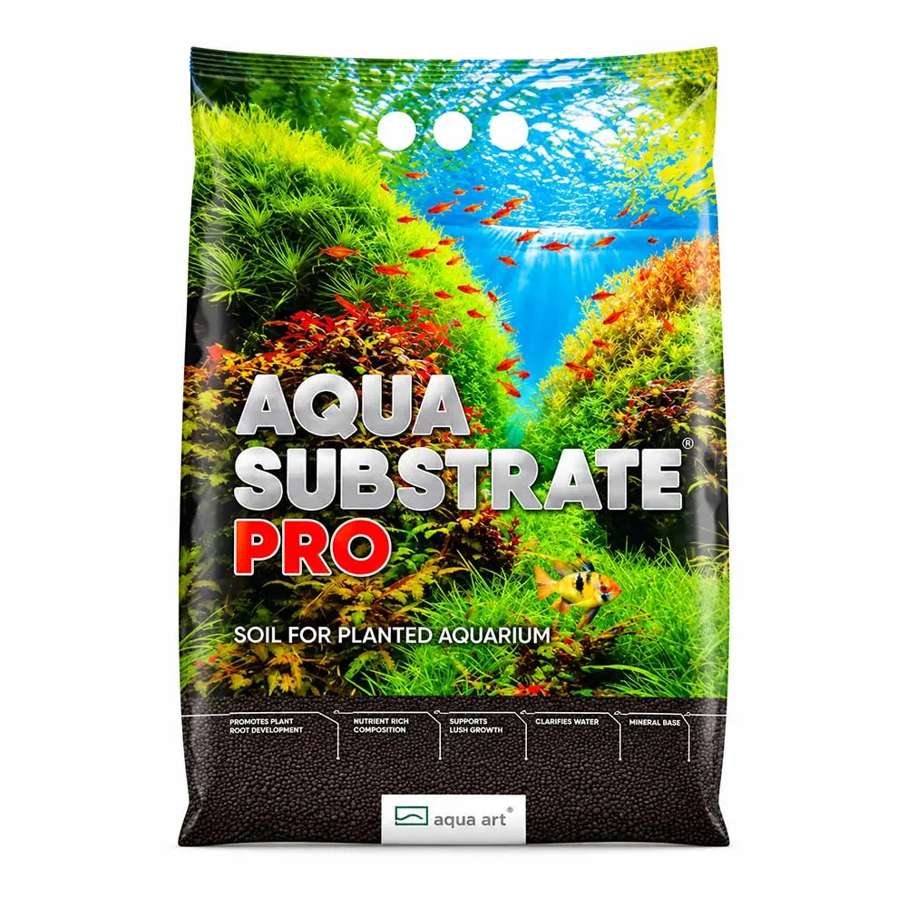 Aqua Art Aqua Substrate PRO Fondo Fertile nero per acquario 6 litri