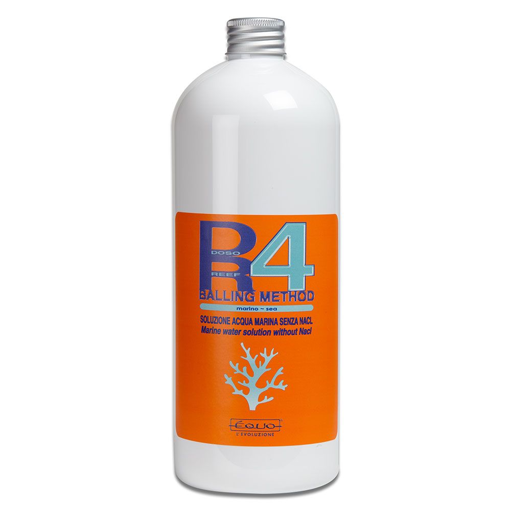 Equo Doso Reef 4 Soluzione Acqua Marina senza Nacl con Elementi per Metodo Balling 1 litro