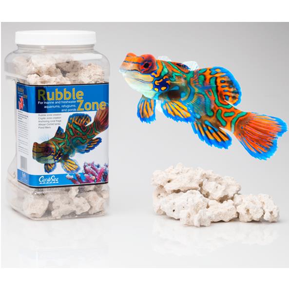 Carib Sea Rubble Zone Frammenti di Aragonite per basette coralli, refugium, ciclidi, laghetto 2.9Kg