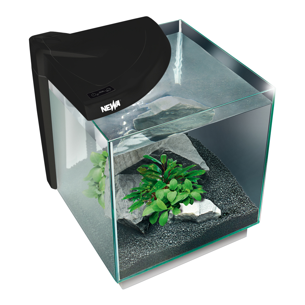 Newa More 20 Caridinae Acquario Freshwater Completo Led Touch 18Lt Nero