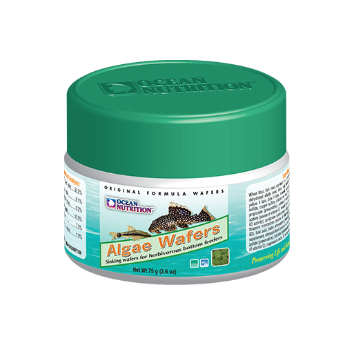 Ocean Nutrition Algae Wafers con spirulina per pesci da fondo erbivori 75 g