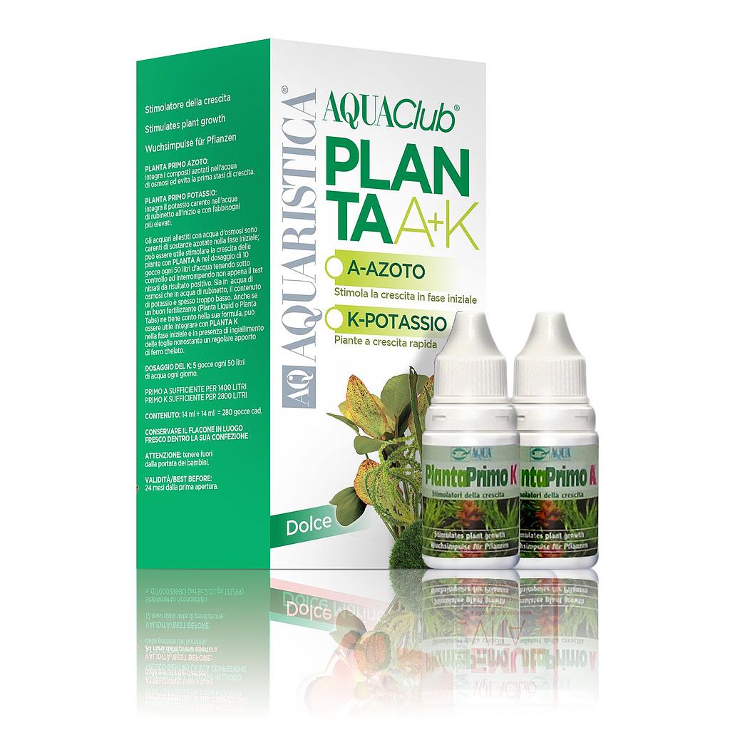AQ Aquaristica Planta Primo A e K Azoto e Potassio 2x12ml