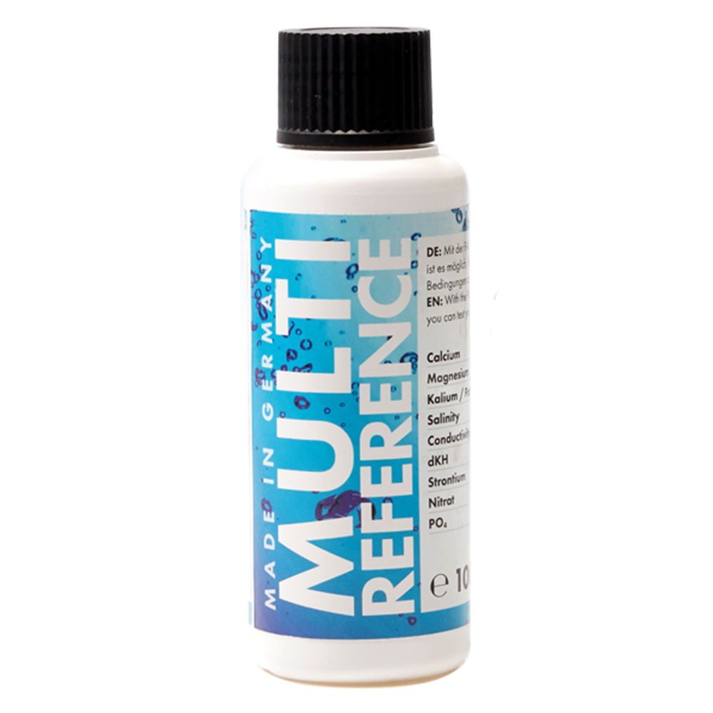 Fauna Marin MULTI REFERENCE Soluzione per Testare i Test (Salinità,CA, MG, K, KH, NO3, PO4, SIO2) 100ml