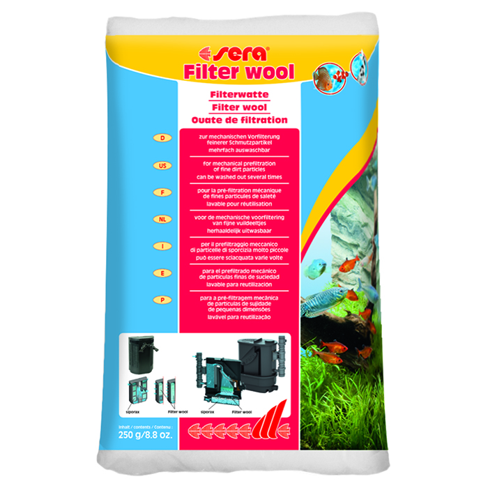 Sera Filter Watte Lana Filtrante per acquario 250 g