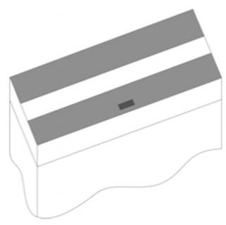 Wave Flap per Coperchio Acquario Classic 100 Bianco