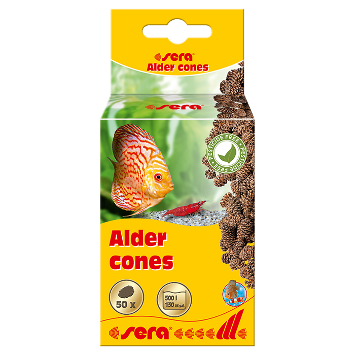 Sera Alder Cones Pigne di ontano trattamento naturale 50pz per 500l