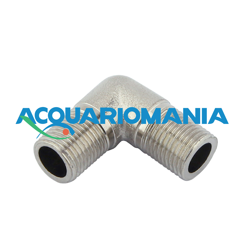 Aquili Curva a gomito doppio filetto 9mm